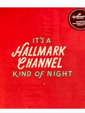 'It's a Hallmark Channel Kind of Night' Red Napkins 20 ct. 9.87x9.87" Authentic